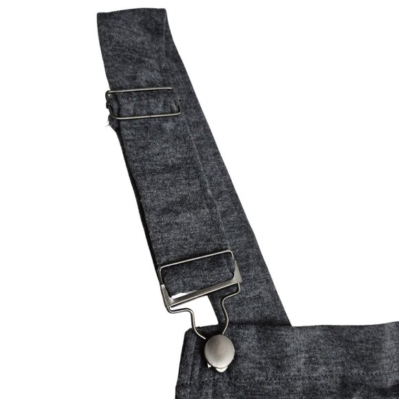 Shosho Dark Gray Short Overalls Stretch Soft Romper Size XL - Picture 2 of 10